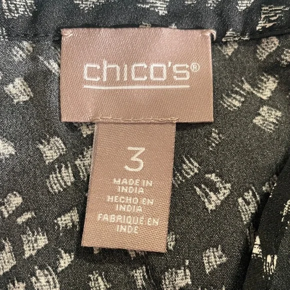 Chico’s Embellished Tunic, Black, XL - Picture 4 of 6